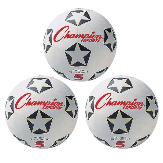 (3 EA) CHAMPION SOCCER BALL NO 5