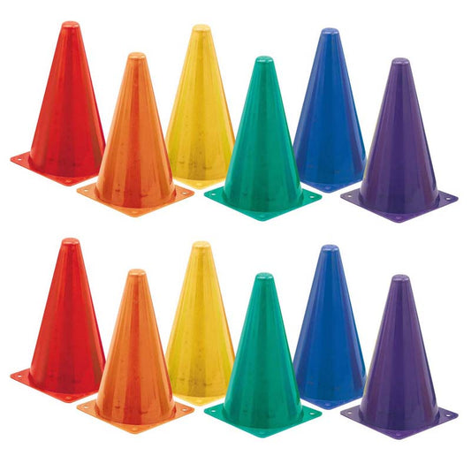 (2 EA) HI VISIBILITY PLASTIC CONE