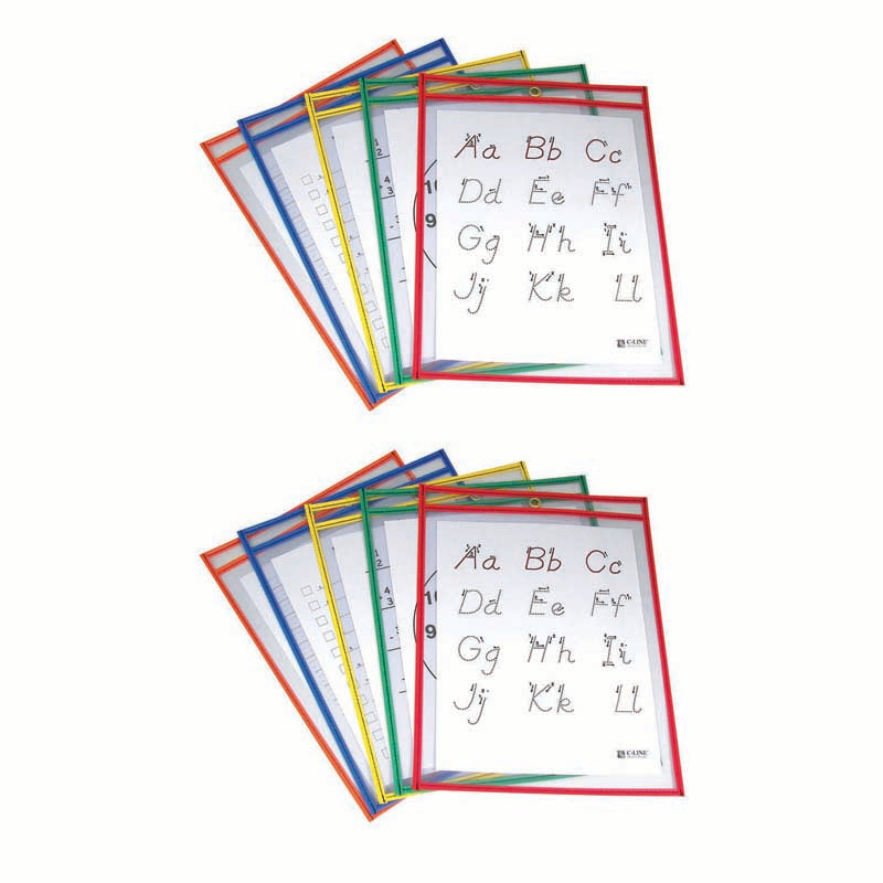 (2 PK) REUSABLE DRY ERASE POCKETS