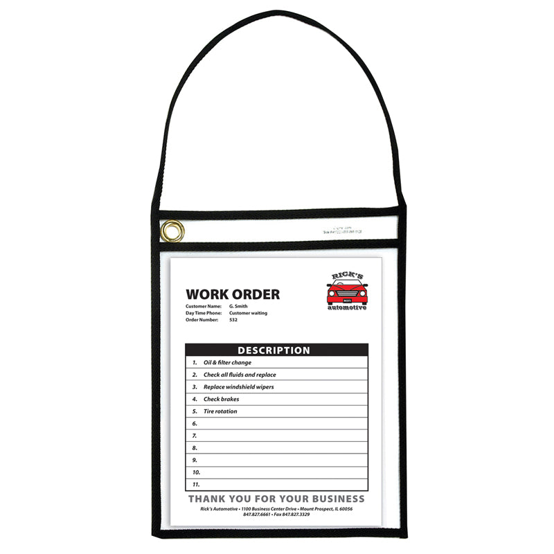 SHOP TICKET HOLDER W/STRAP 15/BOX