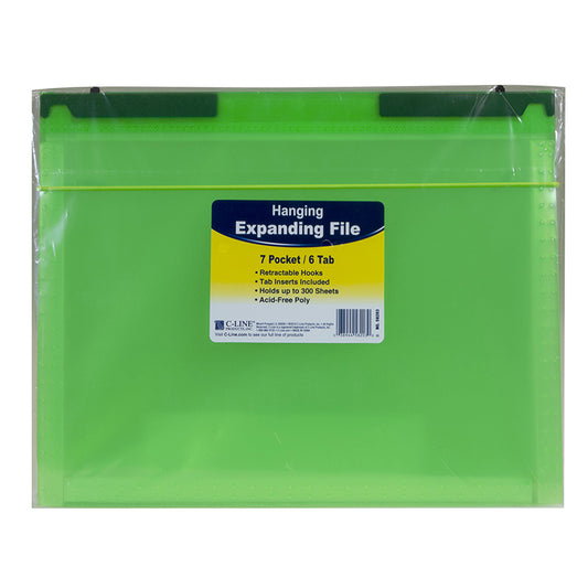 CLINE GRN 7 POCK EXPAND FILE FOLDER