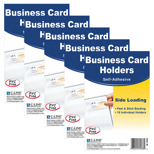 (5 PK) BUSINESS CARD HOLDER SIDE