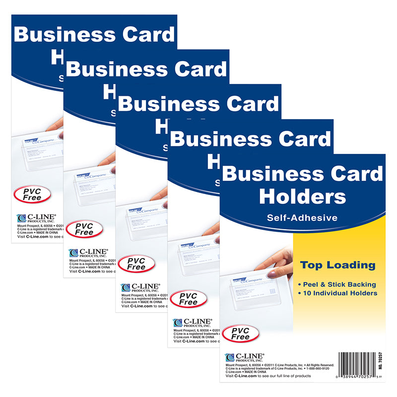 (5 PK) BUSINESS CARD HOLDER TOP