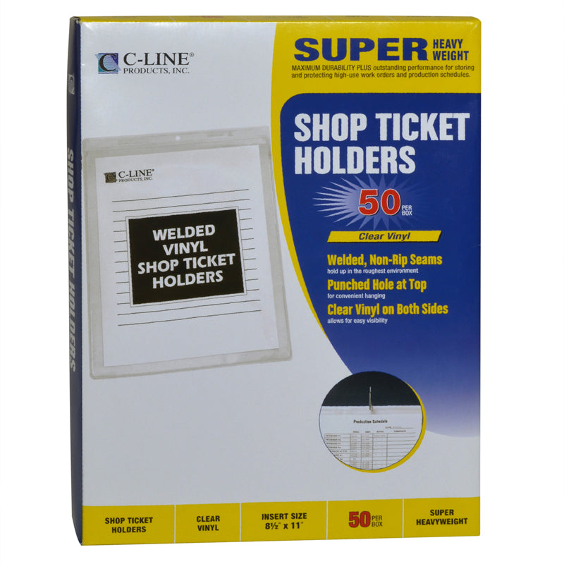 VINYL SHOP TICKET HOLDER 50/BOX