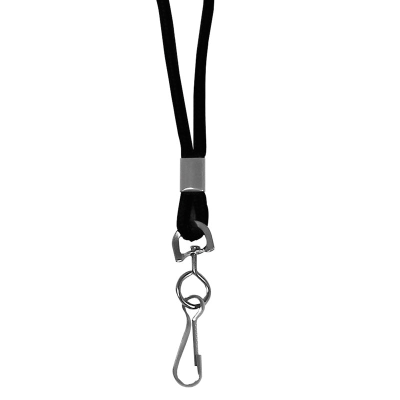 C LINE BLK STD LANYARD WITH SWIVEL