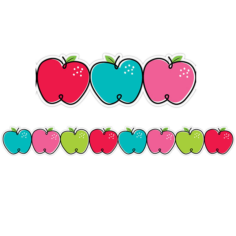 DOODLE APPLES BORDER