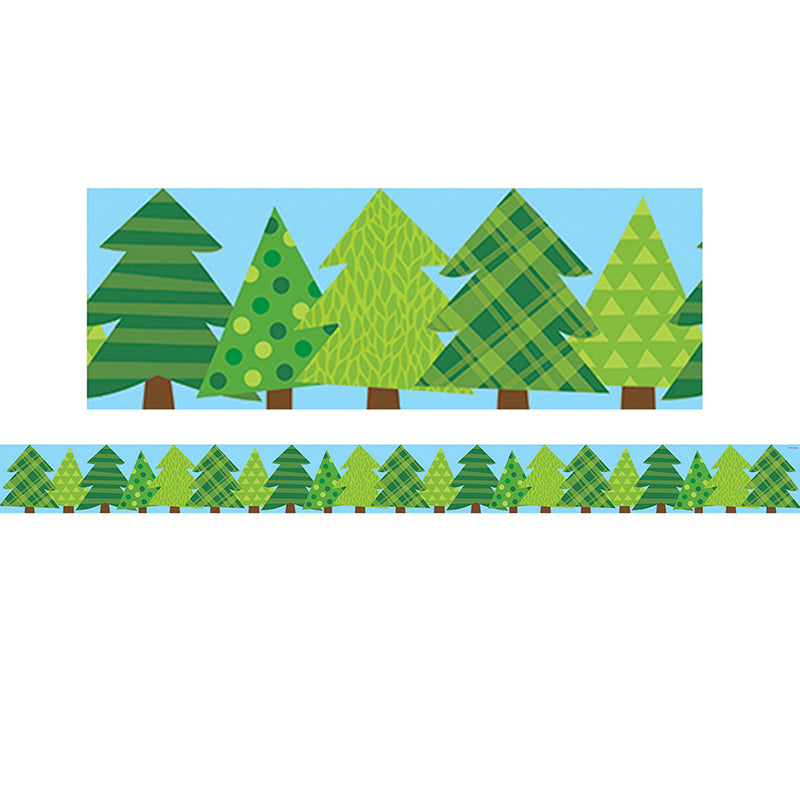 PATTERN PINE TREES BORDER EZ BORDER