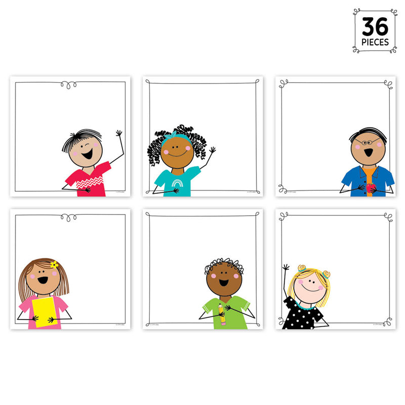 STICK KIDS 6IN DESIGNER CUT-OUTS