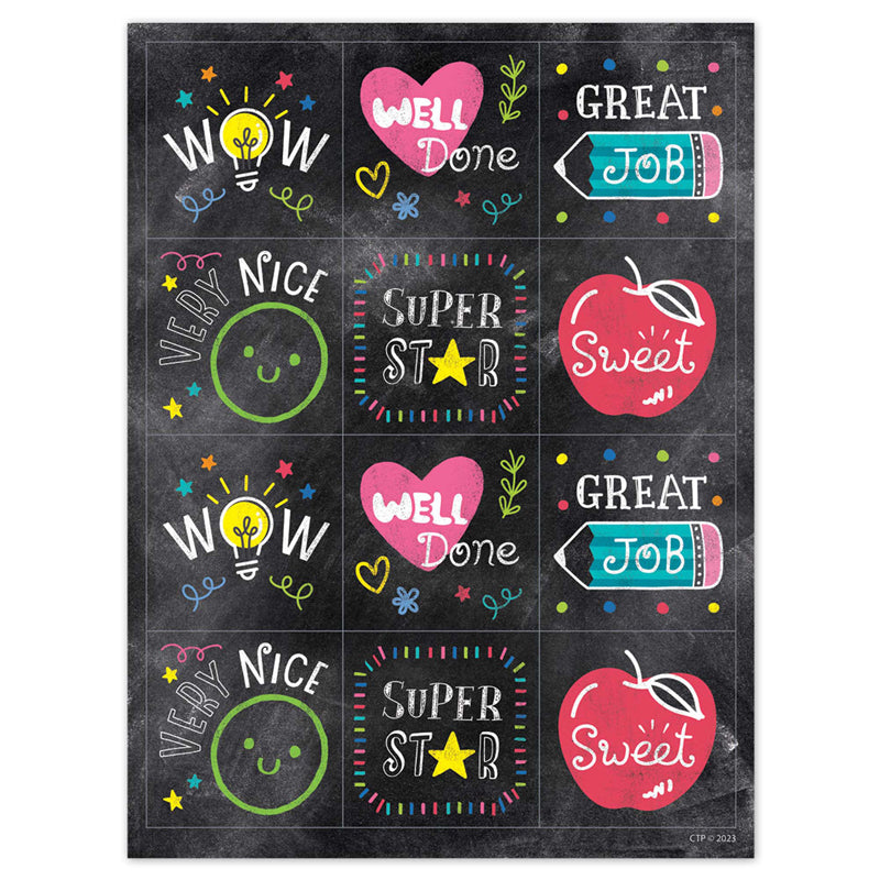 COLORFUL CHALK REWARDS STICKERS