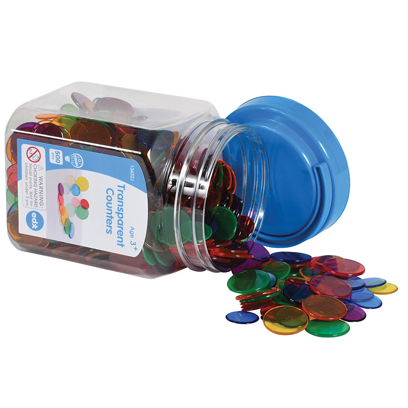 TRANSPARENT COUNTERS MINI JAR
