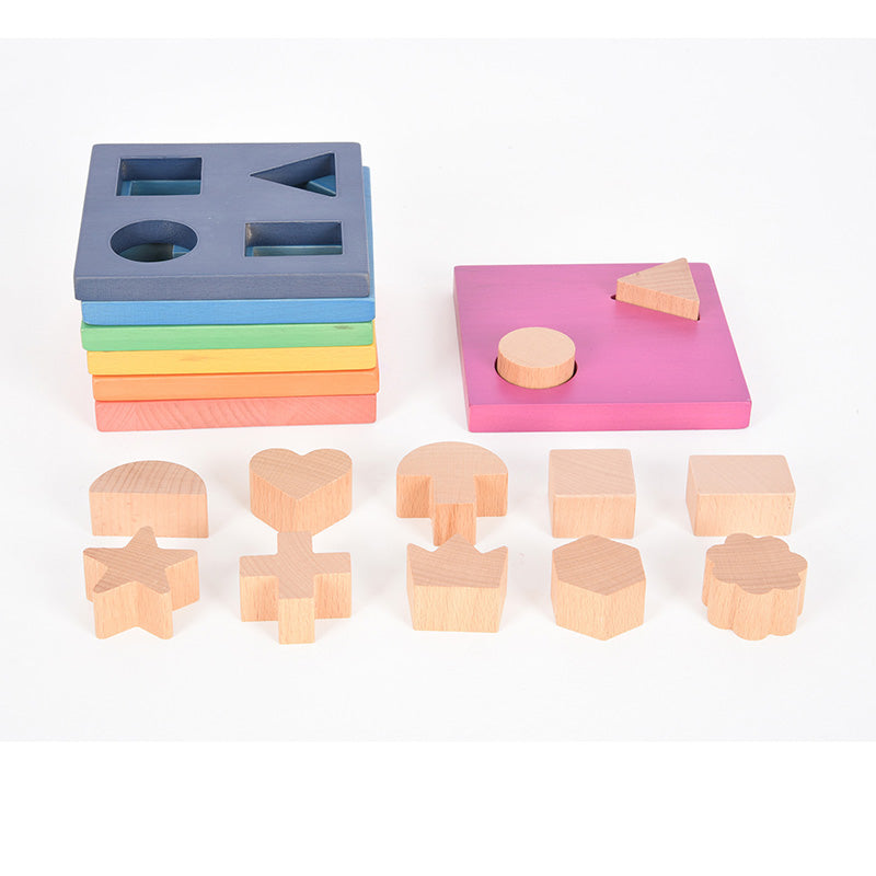 RAINBOW WOODEN SHAPE STACKER