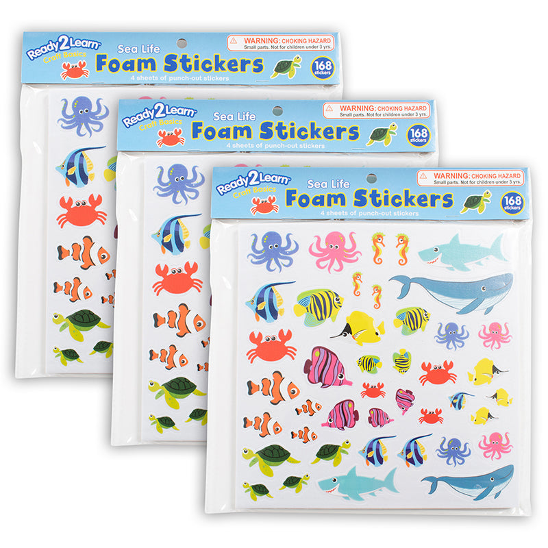 (3 PK) FOAM STICKERS - SEA LIFE
