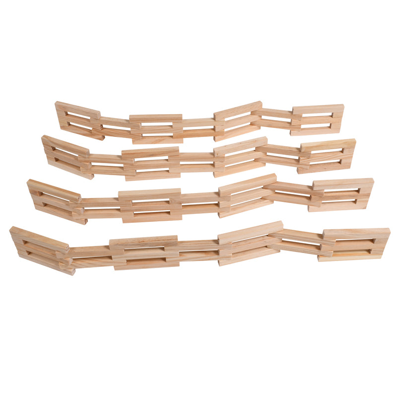 WOODEN FENCES SET OF 4