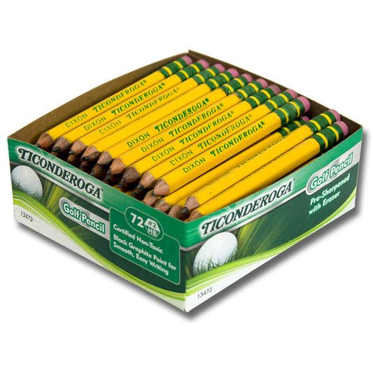 TICONDEROGA GOLF PENCILS BOX OF 72