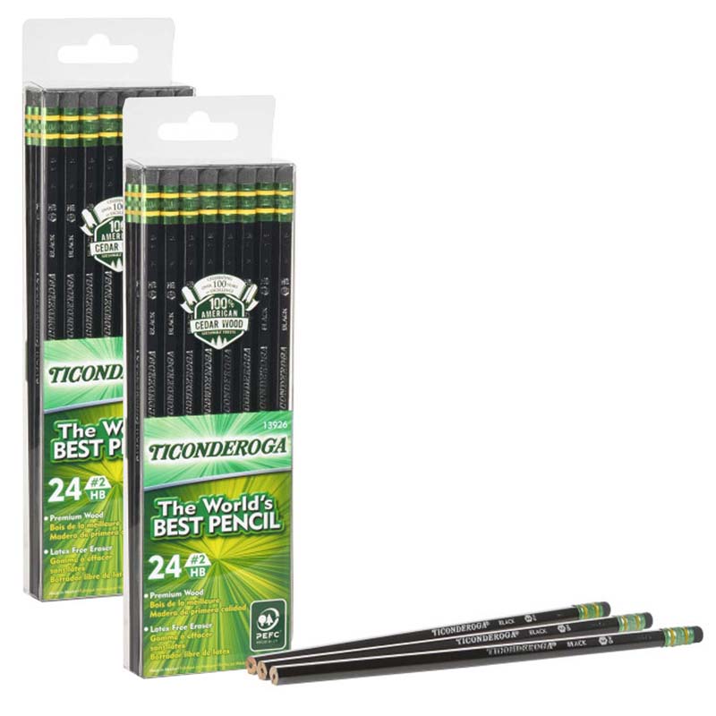 (2 PK) PENCILS NO 2 SOFT BLACK PACK