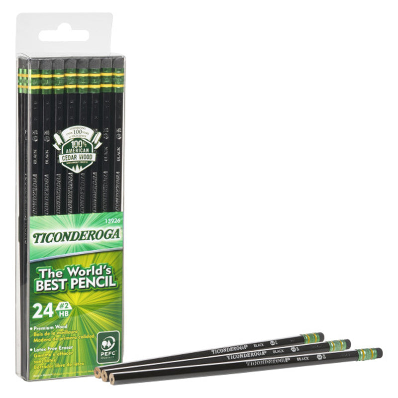 PENCILS NO 2 SOFT BLACK PACK OF 24