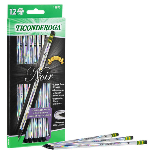 NOIR PENCILS NO 2 SOFT PACK OF 12