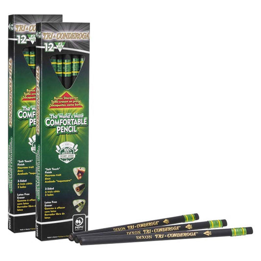 (2 PK) TRI-CONDEROGA PENCILS