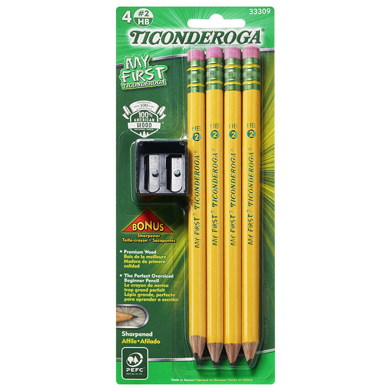 TICONDEROGA MY 1ST PENCIL SHARP 4PK