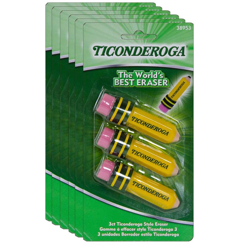 (6 PK) TICONDEROGA PENCIL SHAPED