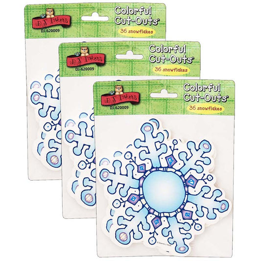 (3 PK) SNOWFLAKES CUT-OUTS