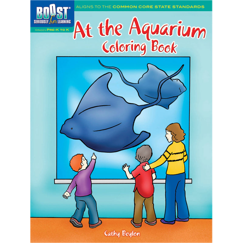 BOOST AT THE AQUARIUM COLORING BOOK