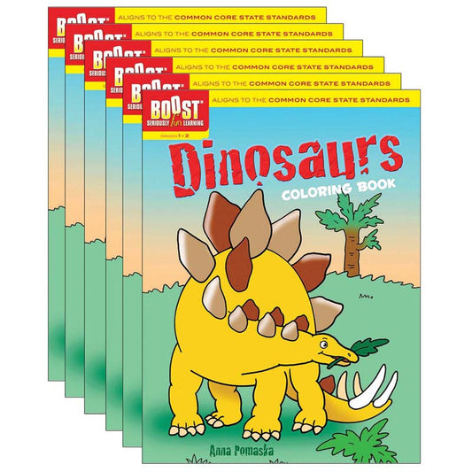 (6 EA) BOOST DINOSAURS COLORING