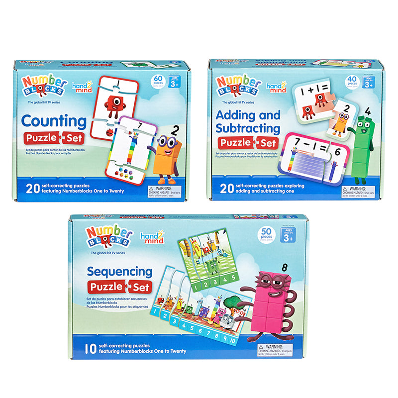 NUMBERBLOCKS SIMPLE CUT PUZZLES 1-3