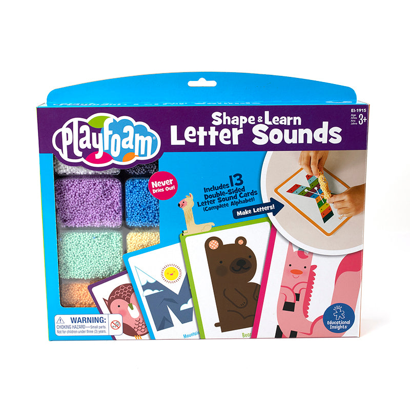 PLAYFOAM SHAPE & LEARN LETTR SOUNDS