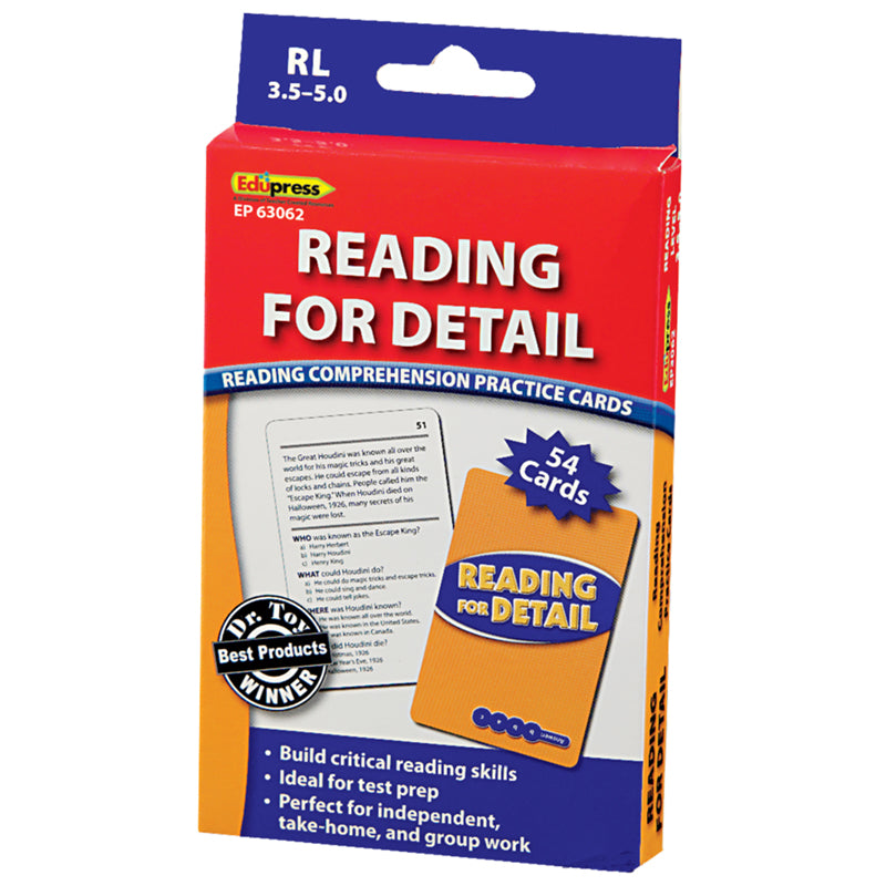 READING FOR DETAIL - 3.5-5.0