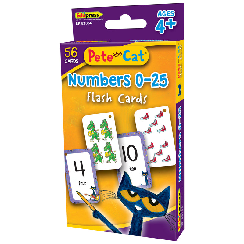 PETE THE CAT NUMBERS 0-25 FLASH