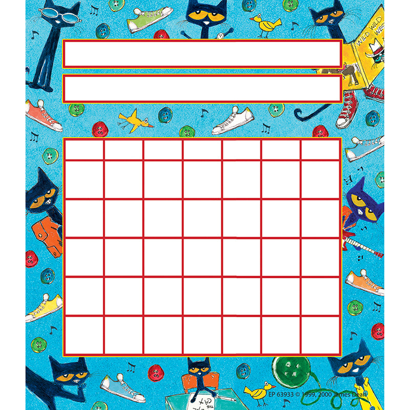 PETE THE CAT INCENTIVE CHARTS