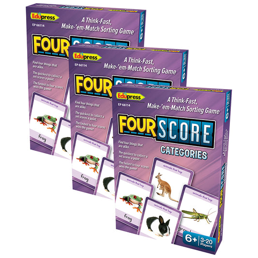(3 PK) 4 SCORE CATEGORIES CARD GAME