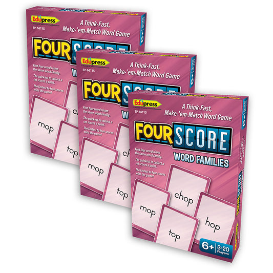 (3 PK) 4 SCORE WORD FAMILIES GAME