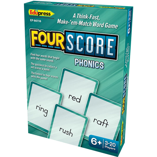 FOUR SCORE PHONICS CARD GAME