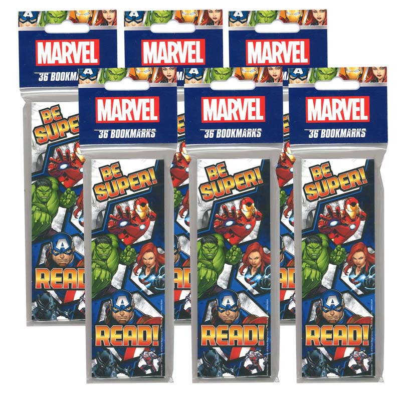 (6 PK) MARVEL BOOKMARKS