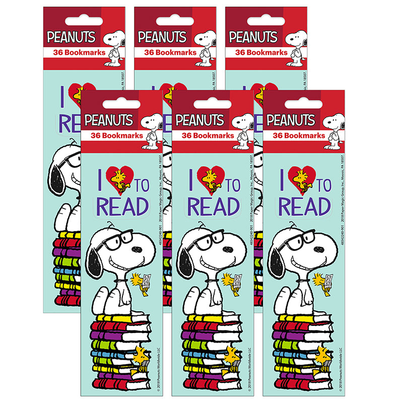(6 PK) I LOVE TO READ BOOKMARKS