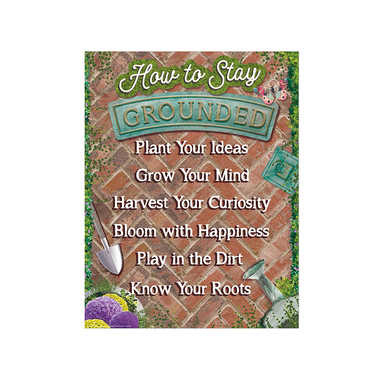HOW TO STAY GROUNDED 17 X 22 CHART