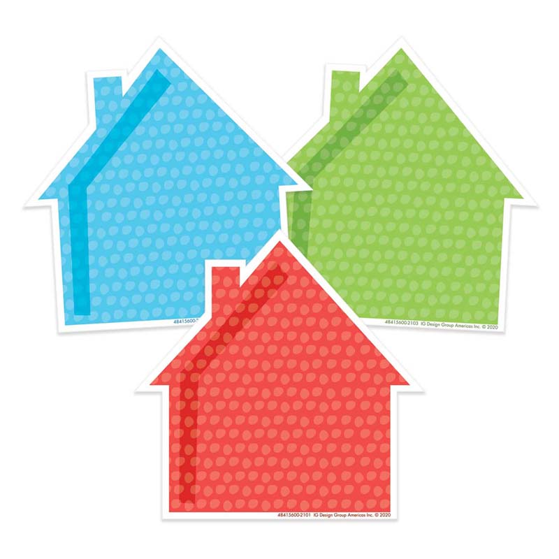 ASSORTED HOUSES PAPER CUT-OUTS