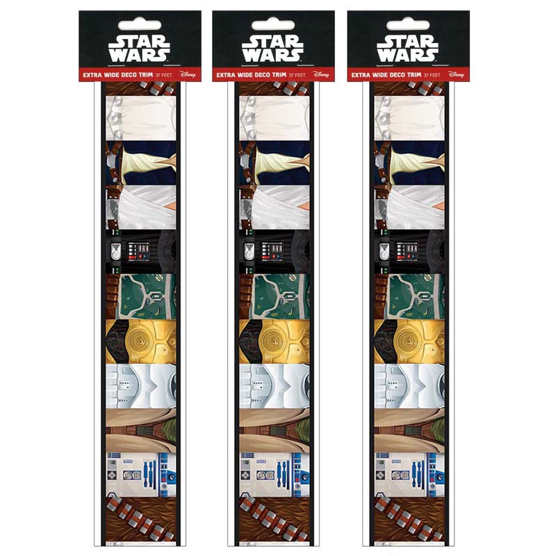 (3 PK) STAR WARS DECO TRIM EXTRA