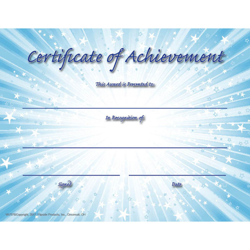 CERTIFICATE OF ACHIEVEMENT