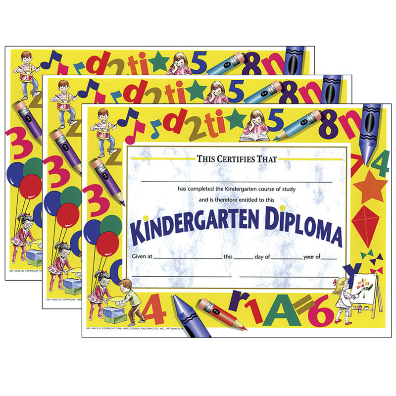 (3 PK) DIPLOMAS KINDERGARTEN