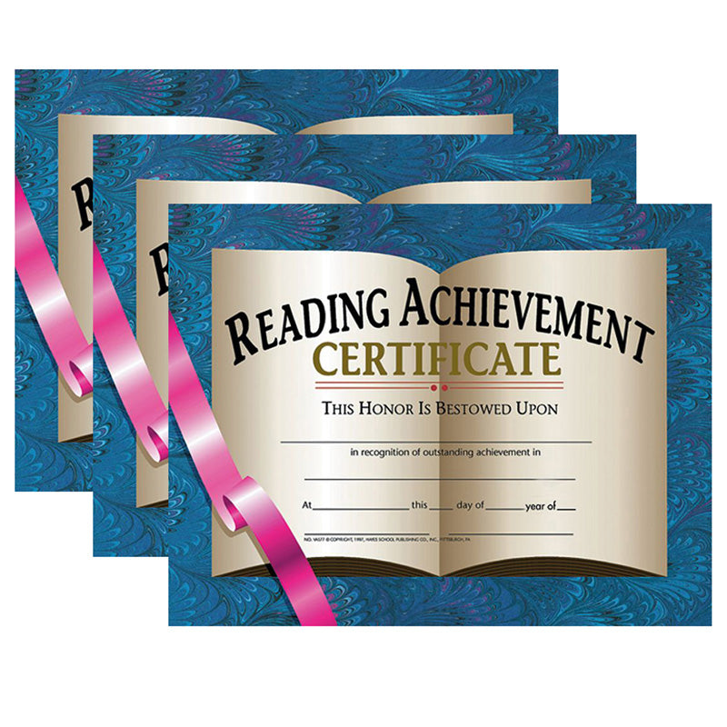 (3 PK) CERTIFICATES READING