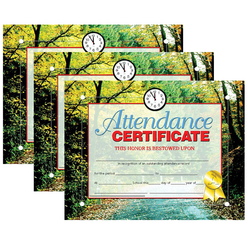 (3 PK) CERTIFICATES ATTEND CERT