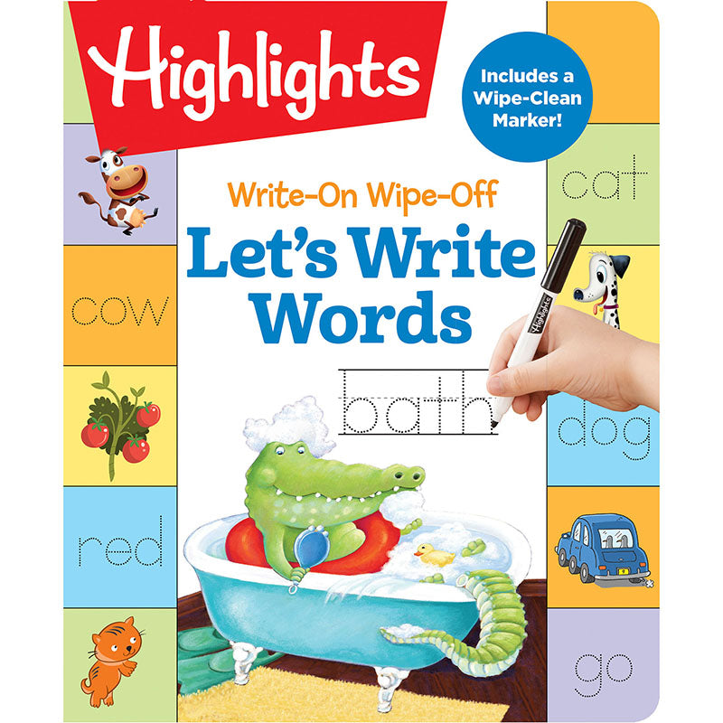LETS WRITE WORDS DRY ERASE BOOK