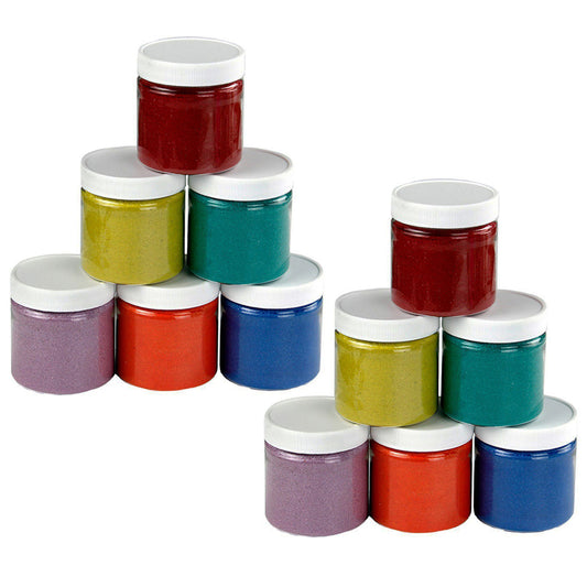 (2 PK) COLORED SAND 6 ASSTD COLORS