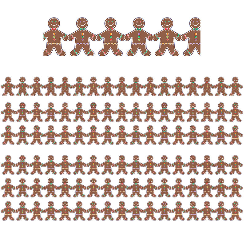 (6 PK) GINGERBREAD MEN BORDER