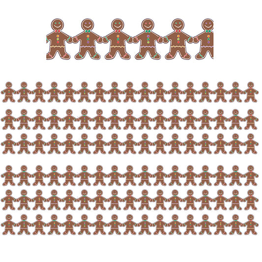 (6 PK) GINGERBREAD MEN BORDER