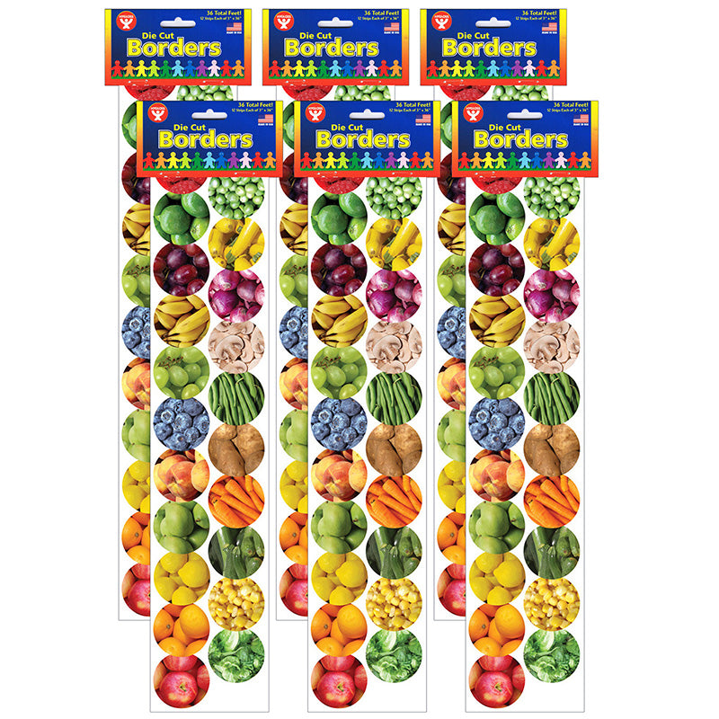 (6 PK) FRUITS AND VEGGIES BORDER
