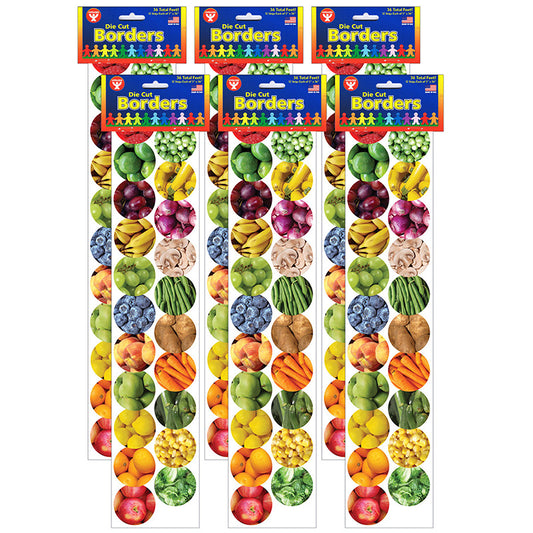 (6 PK) FRUITS AND VEGGIES BORDER
